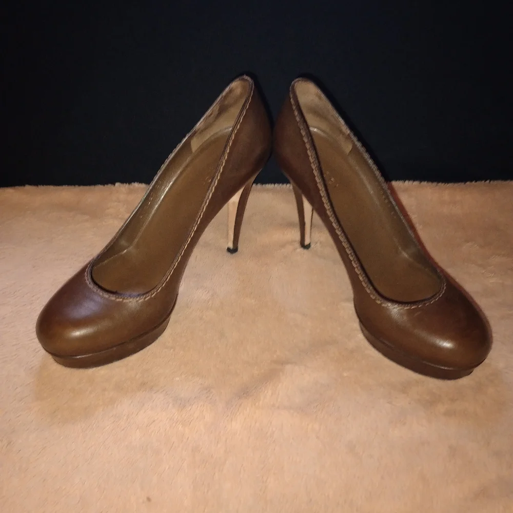 IOB Gucci Sadie Soft Winter Leaf Size 37 women's shoes - Picture 12 of 15